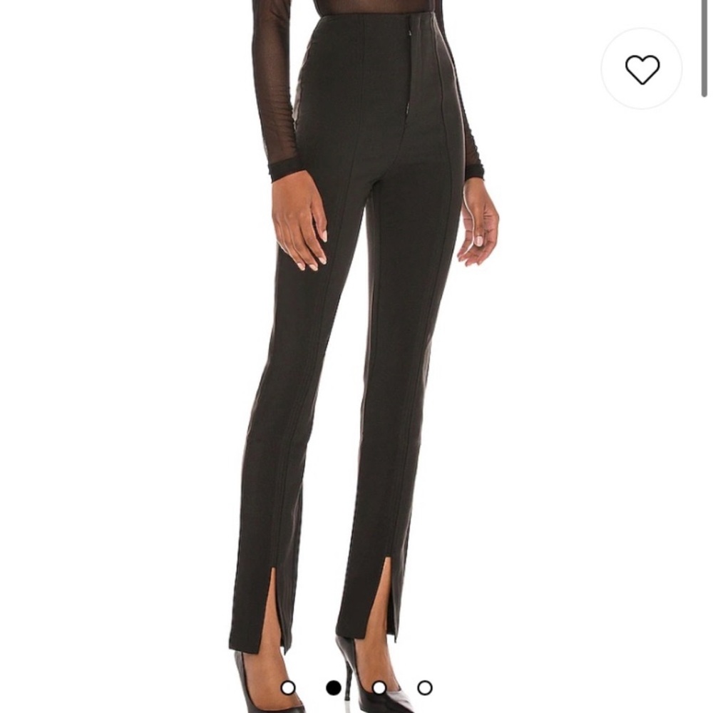 Nbd (Revolve) Split Front Trouser Pants - Black - image 3